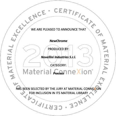 Novellini industries certificate excellence